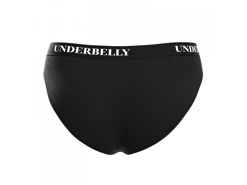 Menstruační Kalhotky Underbelly Univers, Silnější Menstruace - černé XL
