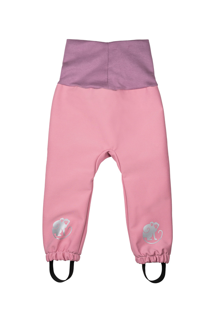 Monkey Mum® Adjustable Softshell Baby Pants With Membrane - Candy Floss 86/92,Monkey Mum® Adjustable Softshell Baby Pants With Membrane - Candy Floss 