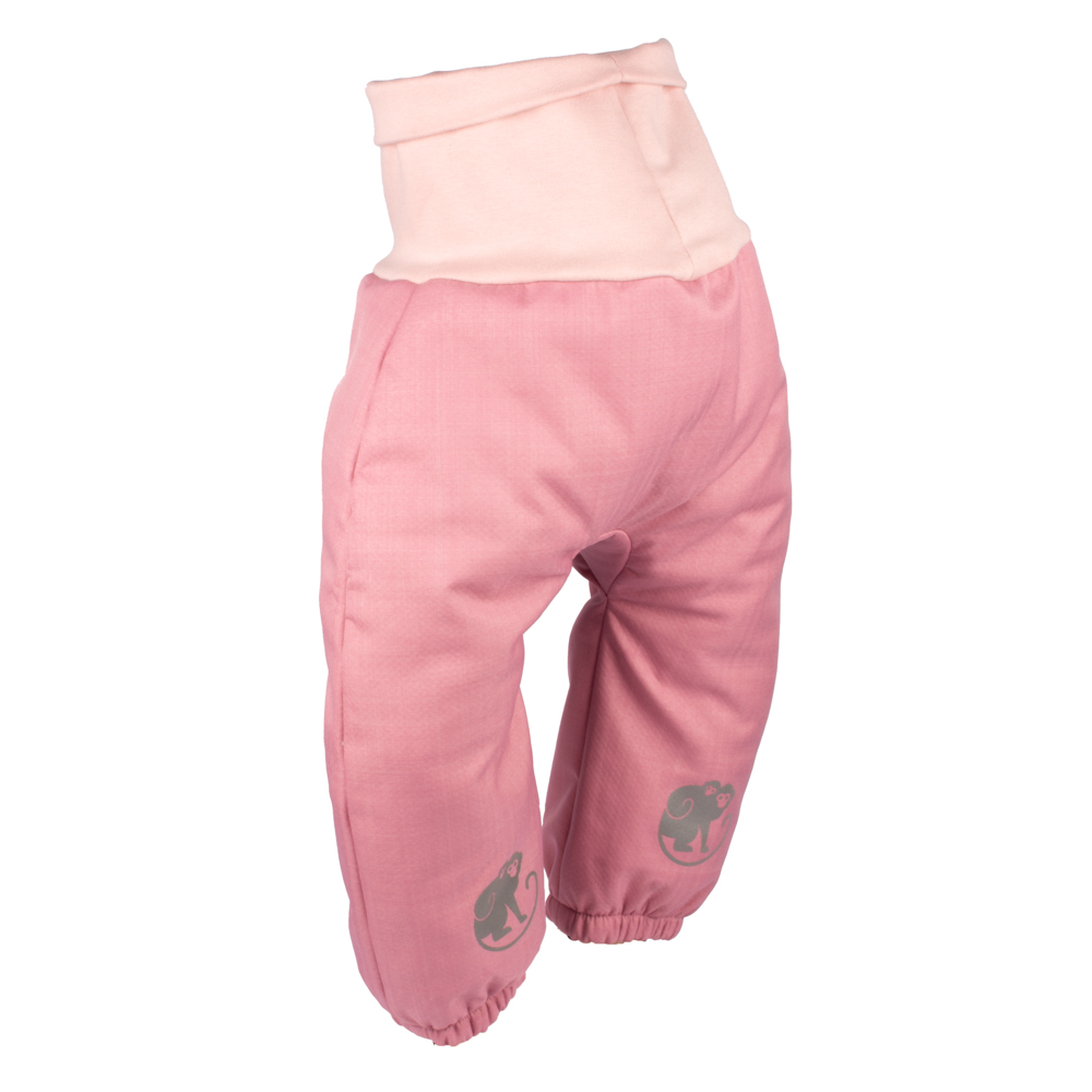 Pantaloni Reglabili Softshell Pentru Copii Cu Imitație Blană De Miel Monkey Mum® - Oiță Roz 74/80,Pantaloni Reglabili Softshell Pentru Copii Cu Imitaț