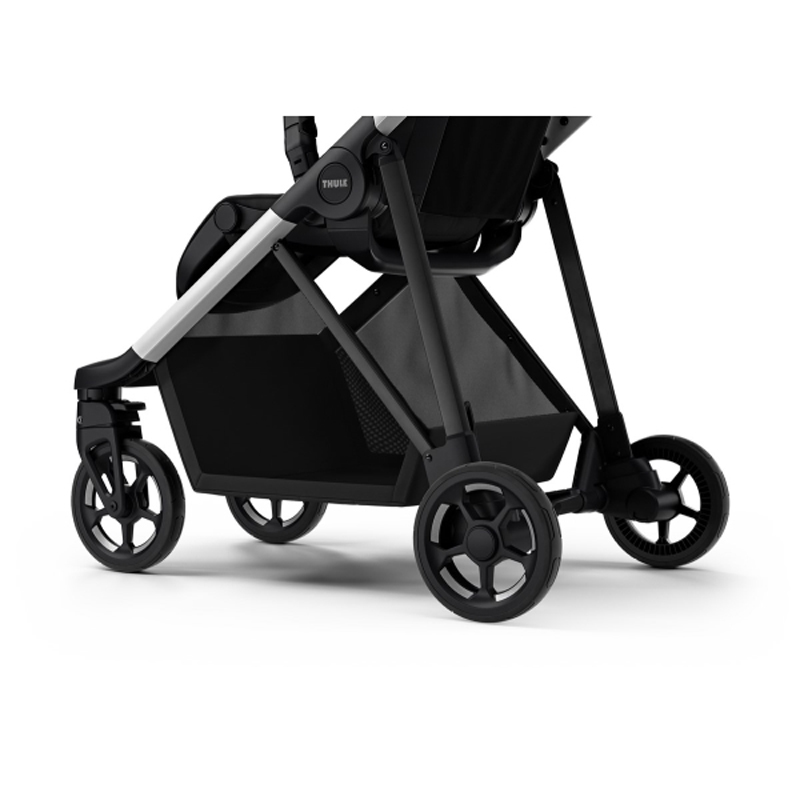 THULE Stadtkinderwagen Shine Grey Melange Auf Aluminium