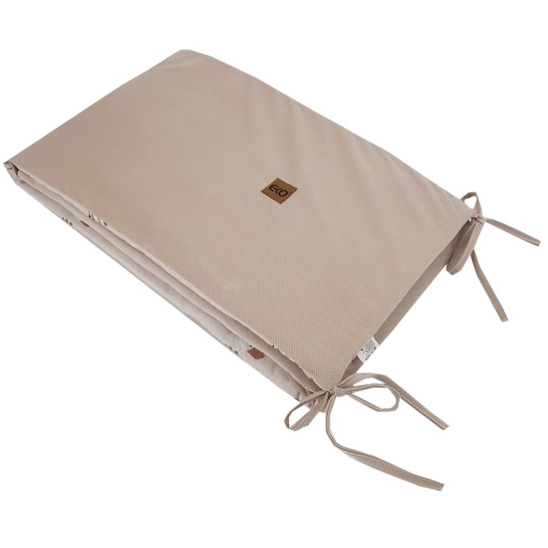 EKO Ledikantbeschermer VELVET Bijen Beige 180x35 Cm