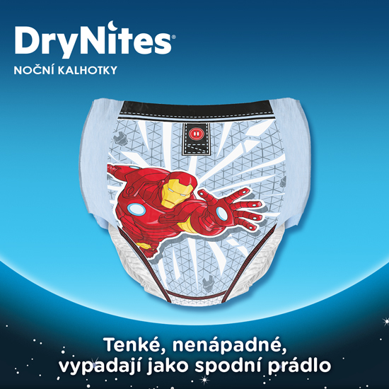 HUGGIES® DryNites Jednorazowe Pieluszki-majtki Dla Chłopców 4-7 Lat (17-30 Kg) 10 Szt.