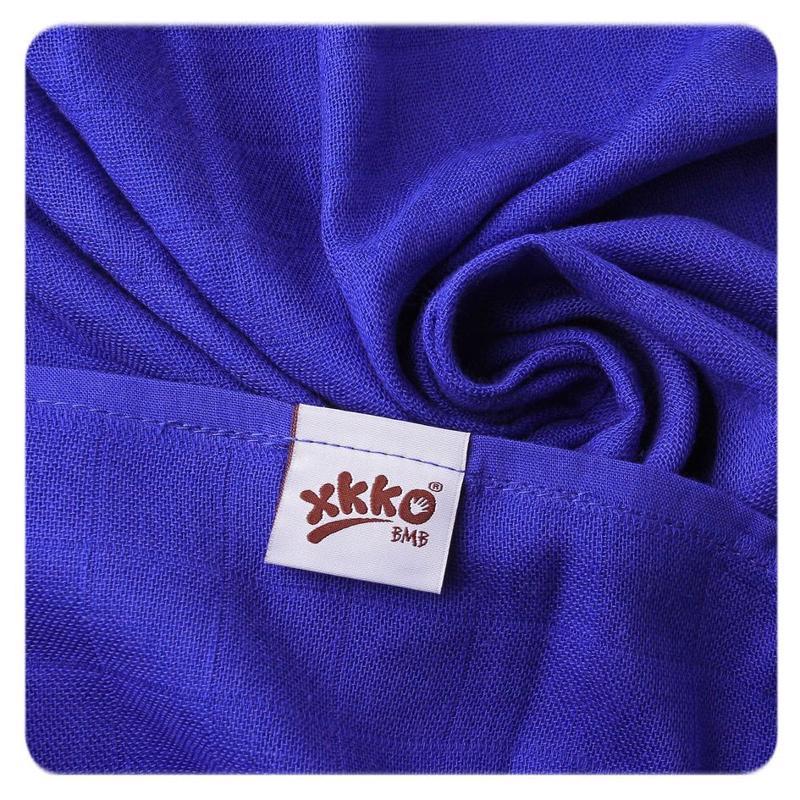 KIKKO Windeln Bambus Hearts&Waves 70x70 Cm, Ozeanblau 3 Stk