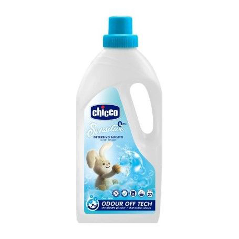 CHICCO Mosószer Gyerekeknek Sensitive 1,5 L + Öblítő Konc. Édes Por 750 Ml