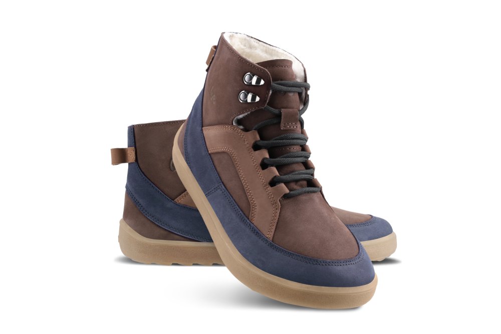 Barfußschuhe Be Lenka York - Braun & Marineblau 37 Brown