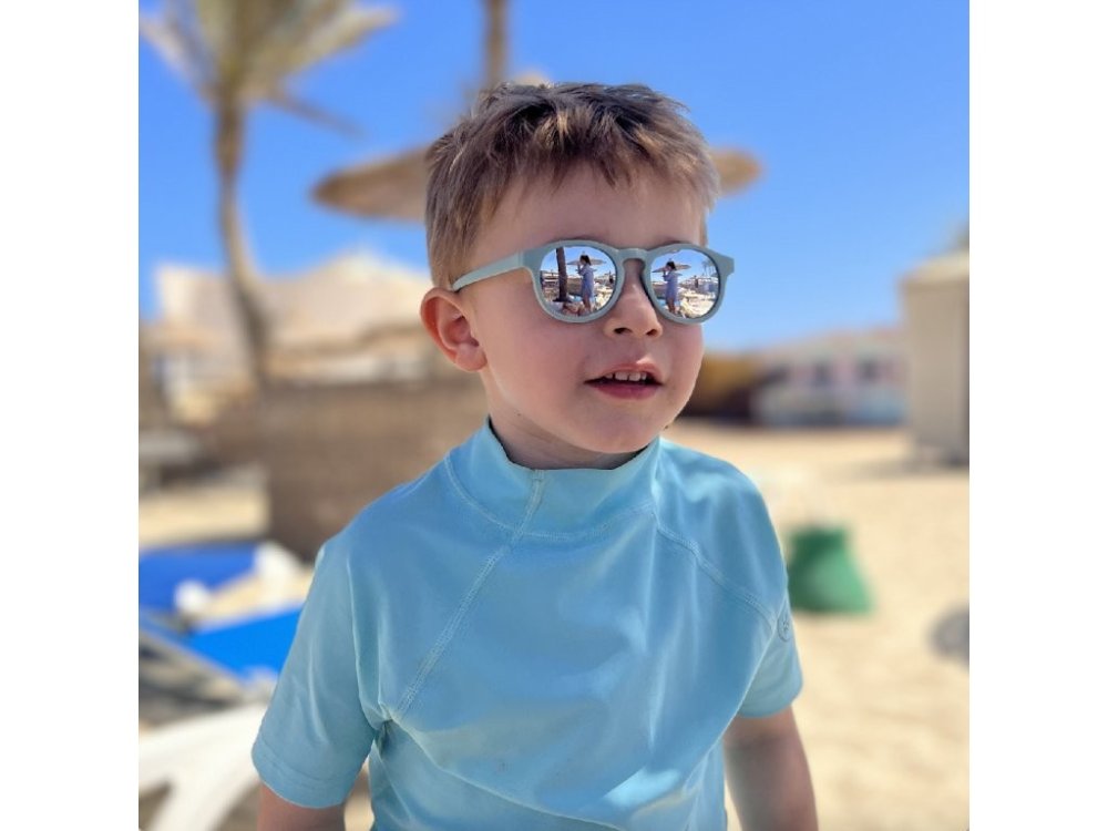 Lunettes de soleil LITTLE KYDOO Miroir Bleu UV 400, polarisées 2-4 ans – Image 4