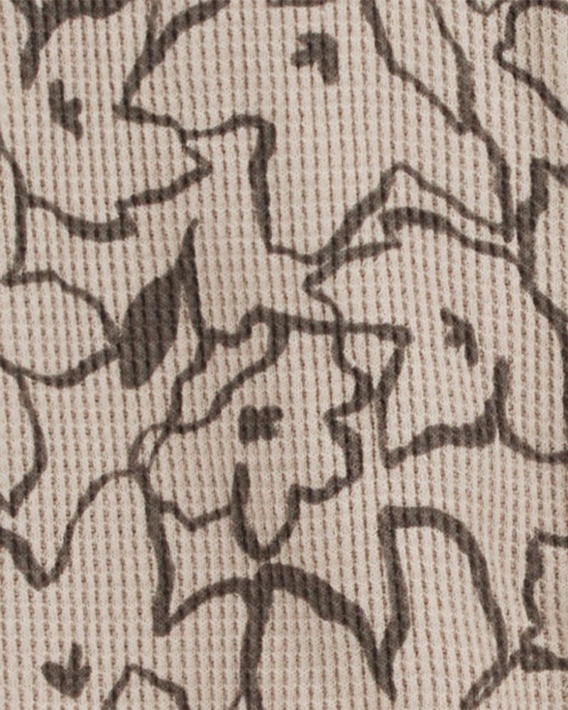 Combinaison zippée à imprimé floral kaki Sleep&Play de CARTER'S pour fille NB/taille 56 – Image 3