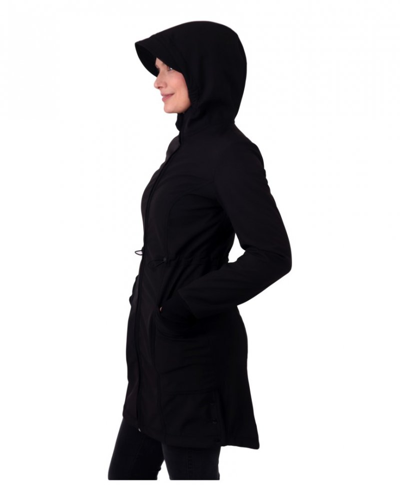 Manteau softshell pour femmes Hana, noir L