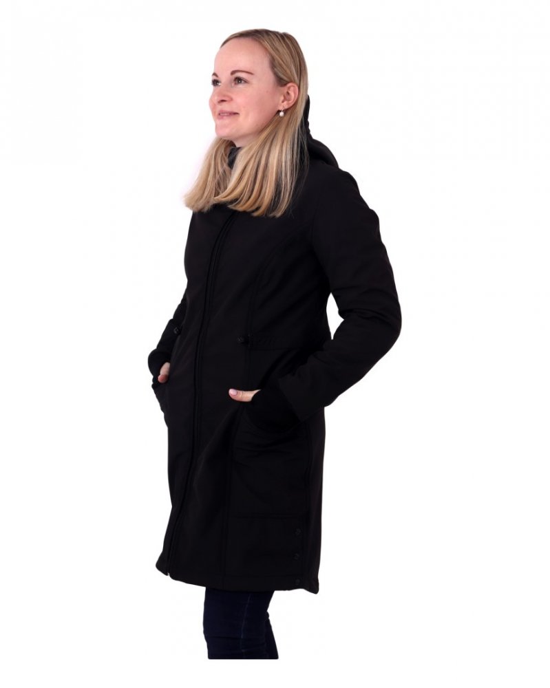 Manteau softshell pour femmes Hana, noir S – Image 5