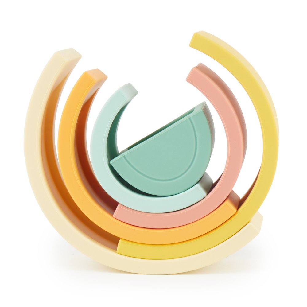 Bieco - Arcobaleno impilabile in silicone - Tropical Vibes - immagine 3