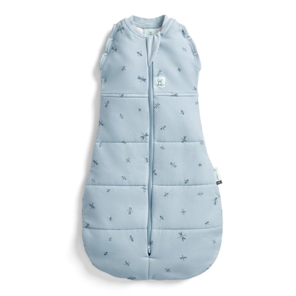 ERGOPOUCH Couverture d'emmaillotage et sac de couchage 2 en 1 Cocoon Dragonflies 6-12 m, 8-10 kg, 2,5 tog – Image 3