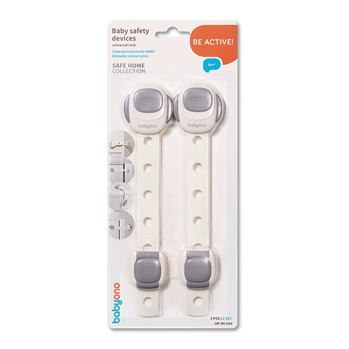 BABYONO Serrures de sécurité universelles pour meubles 2 pièces – Image 3