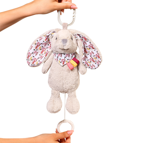 BABYONO Gioco musicale con anello a C Coniglietto Milly 0m+ - immagine 3