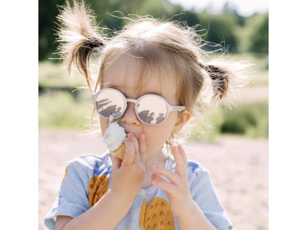 LITTLE KYDOO Lunettes de soleil Argent UV 400, polarisées 1-3 ans – Image 3