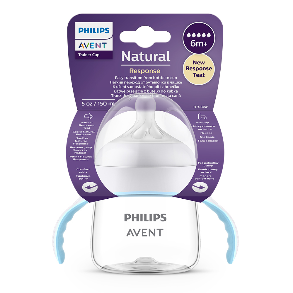 Butelka do nauki picia Philips AVENT Natural Response 150 ml, 6m+ - obrazek 3