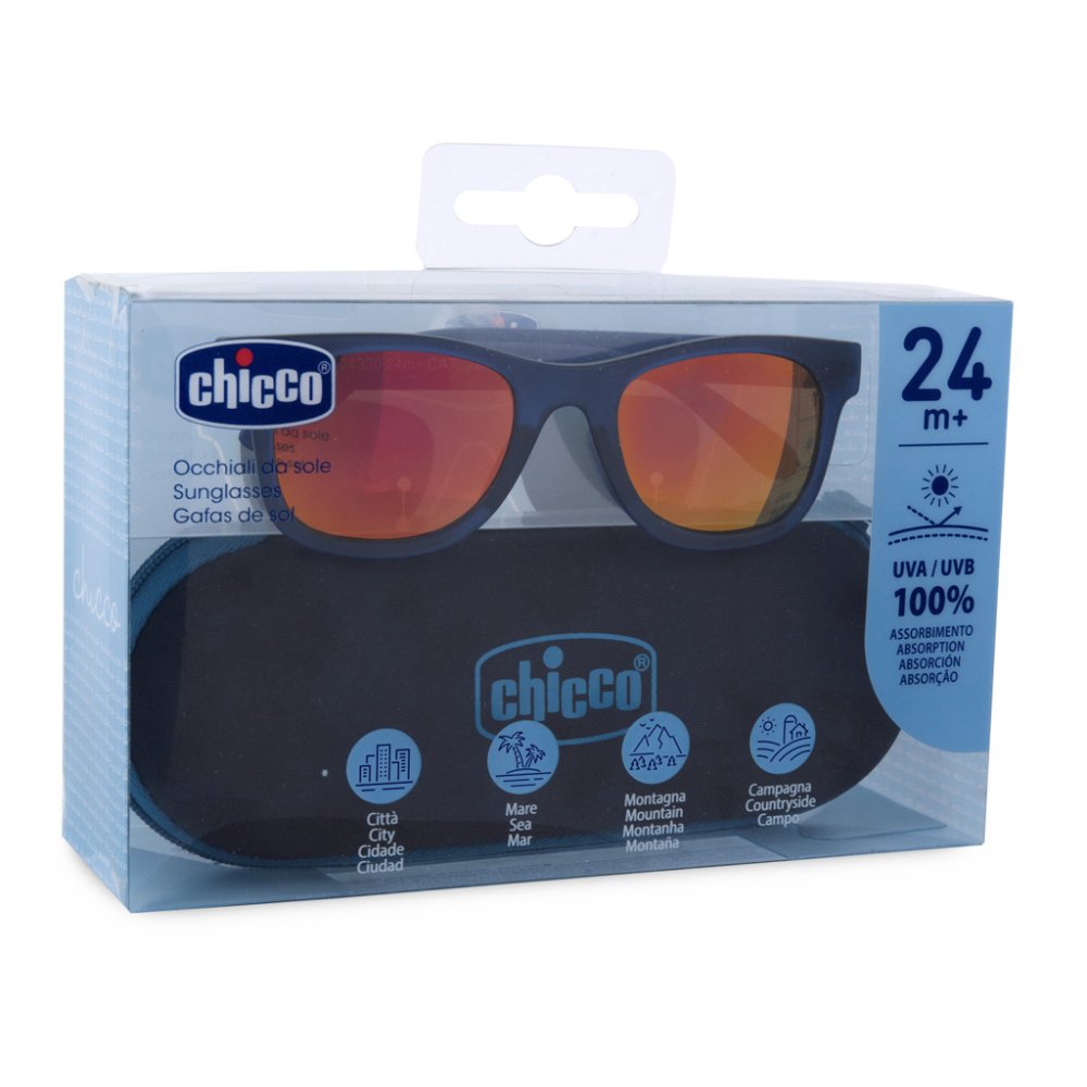 CHICCO Lunettes de soleil bleues coll. 2025 - verres effet miroir, 24m+ – Image 4