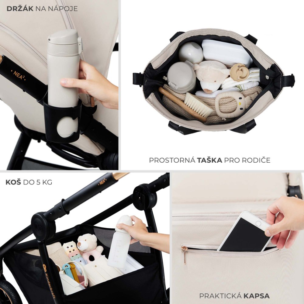 KINDERKRAFT Poussette combinée Nea 2 2en1 Midnigth Black – Image 7