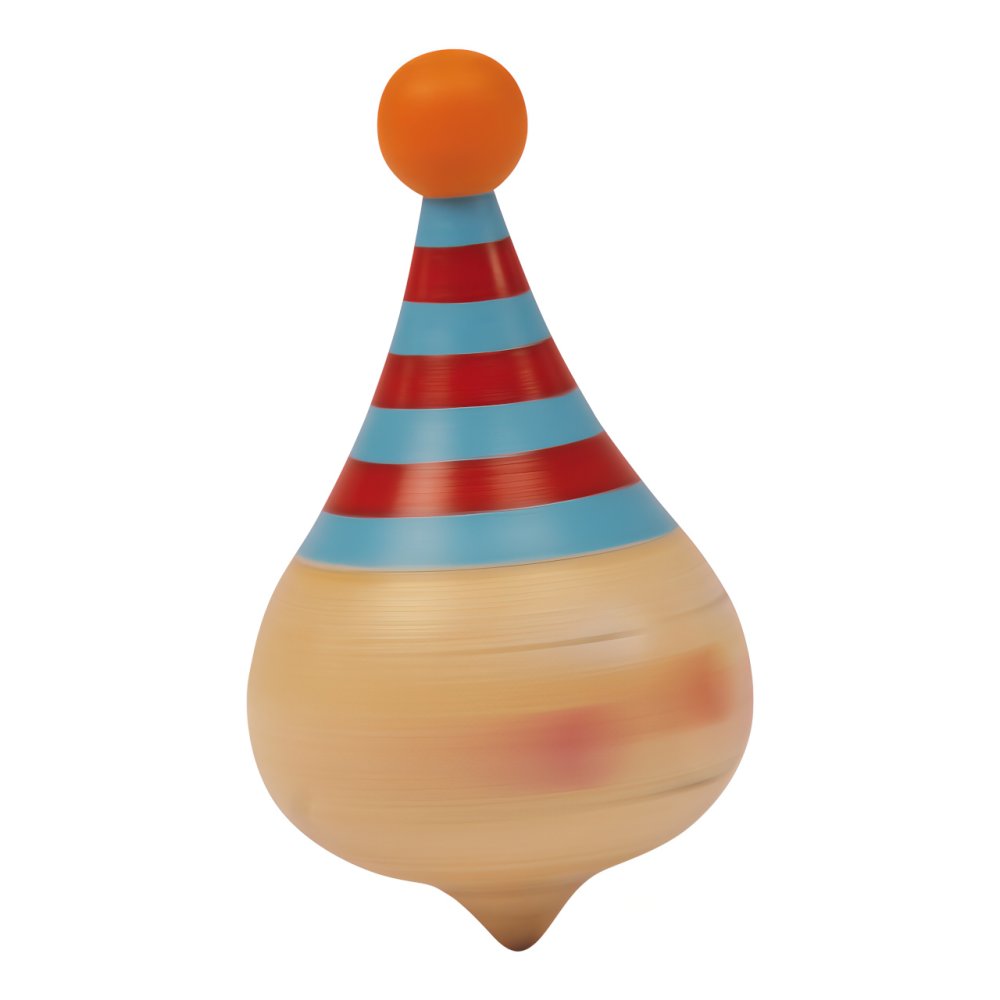 small foot Toupie en bois Clown ensemble de 6 pcs – Image 4