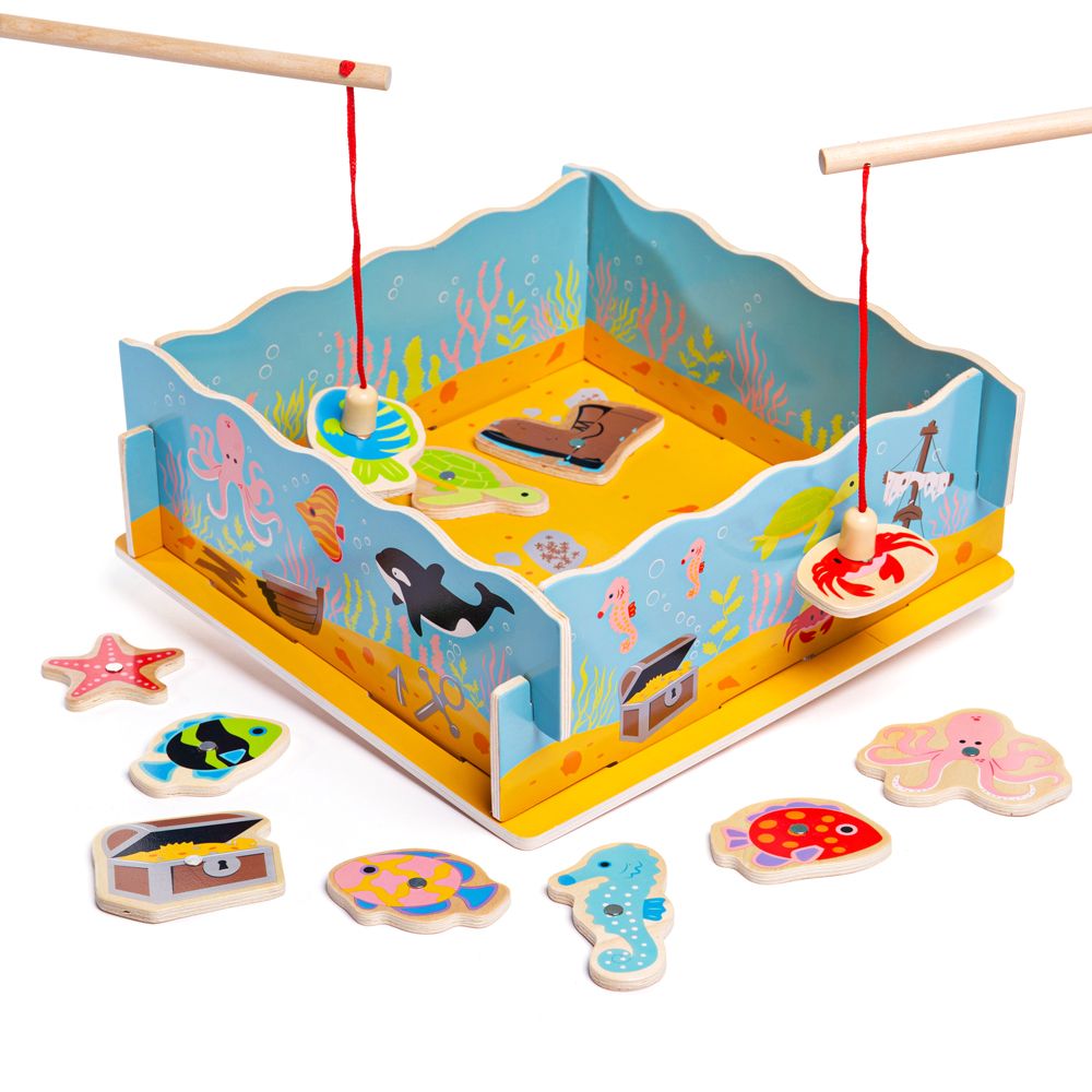 Bigjigs Toys Juego de Pesca Magnético