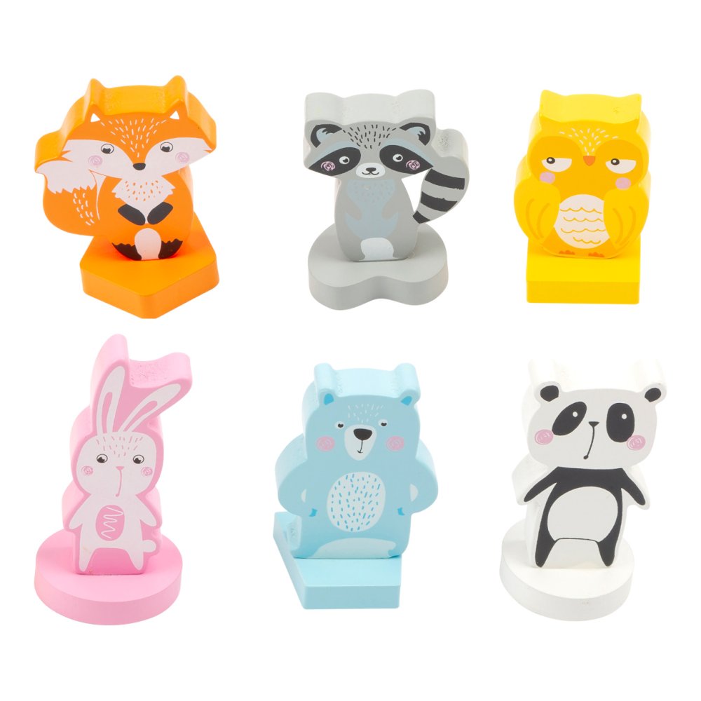 small foot Puzzle d'encastrement en bois animaux – Image 3