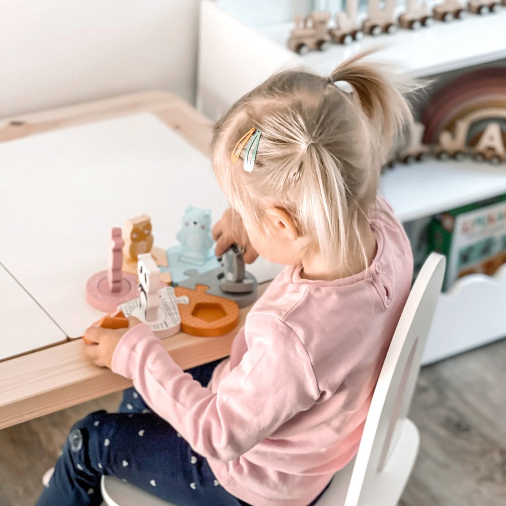 small foot Puzzle d'encastrement en bois animaux – Image 4