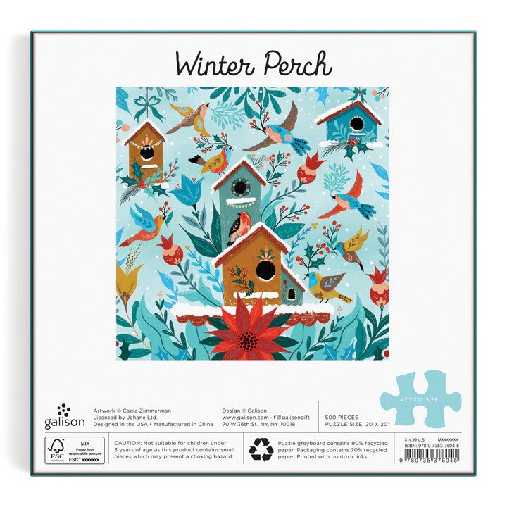 Puzzle Galison Winter Perch 500 piezas - Imagen 4
