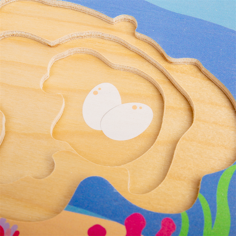 Bigjigs Toys Puzzle Ciclo de vida de la tortuga - Imagen 3