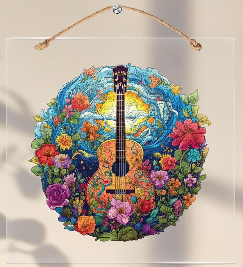 EscapeWelt Puzzle de Madera Guitarra 200 piezas - Imagen 4