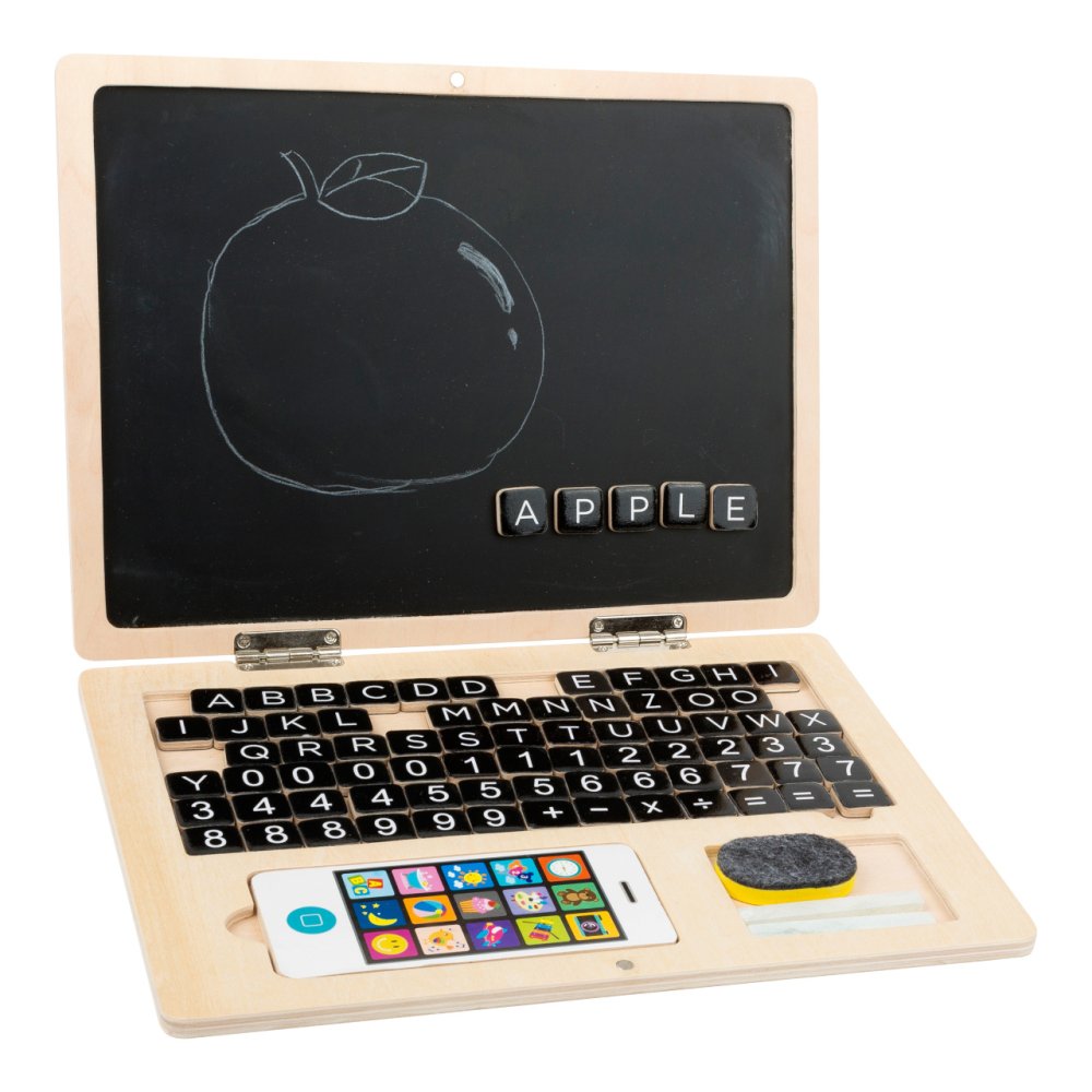 small foot Drewniany laptop magnetyczny