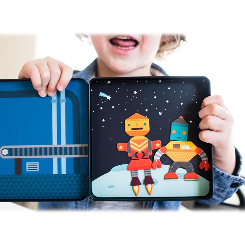 Petit Collage Mágneses játék Robotok - Image 7