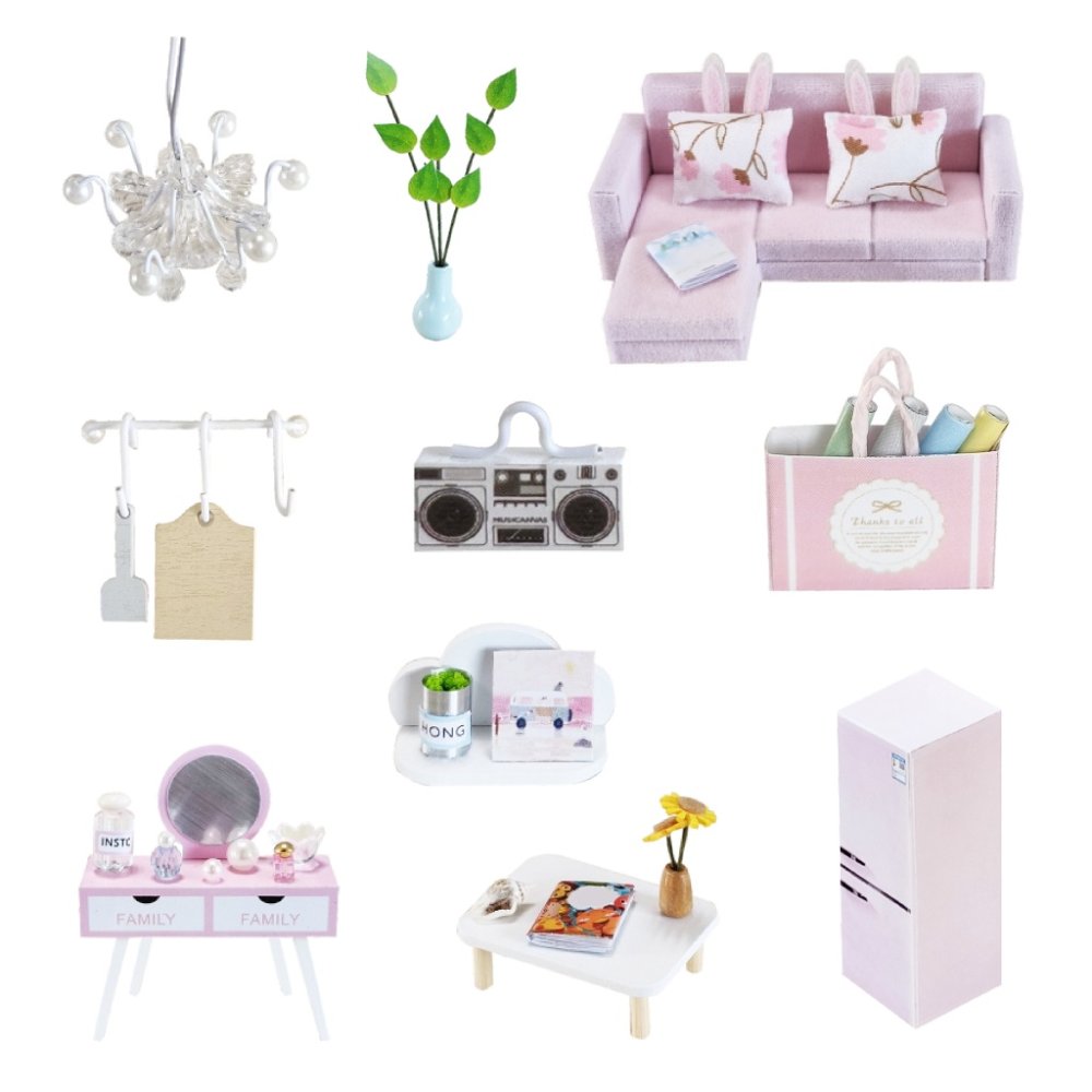 2Kids Toys Miniatura della casa delle bambole Villa primo amore - immagine 4