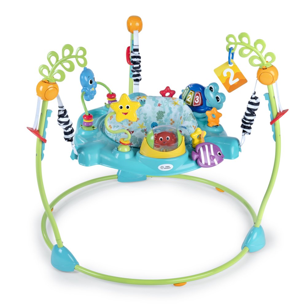 BABY EINSTEIN Sauteur/Centre d'activités 2en1 Curiosity Cove™ 6m+ jusqu'à 11kg