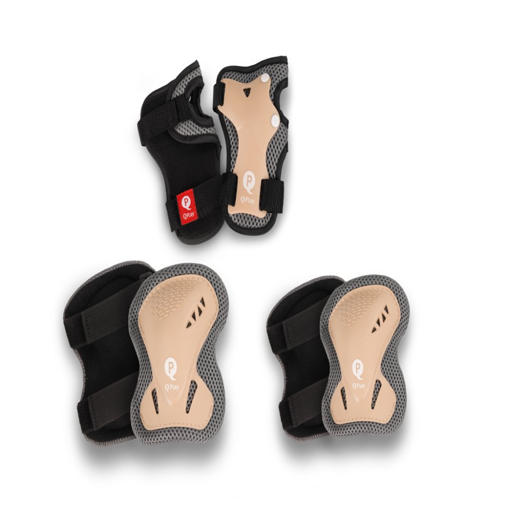 Protections enfant QPLAY Kaki, taille S, âge 3-5 ans