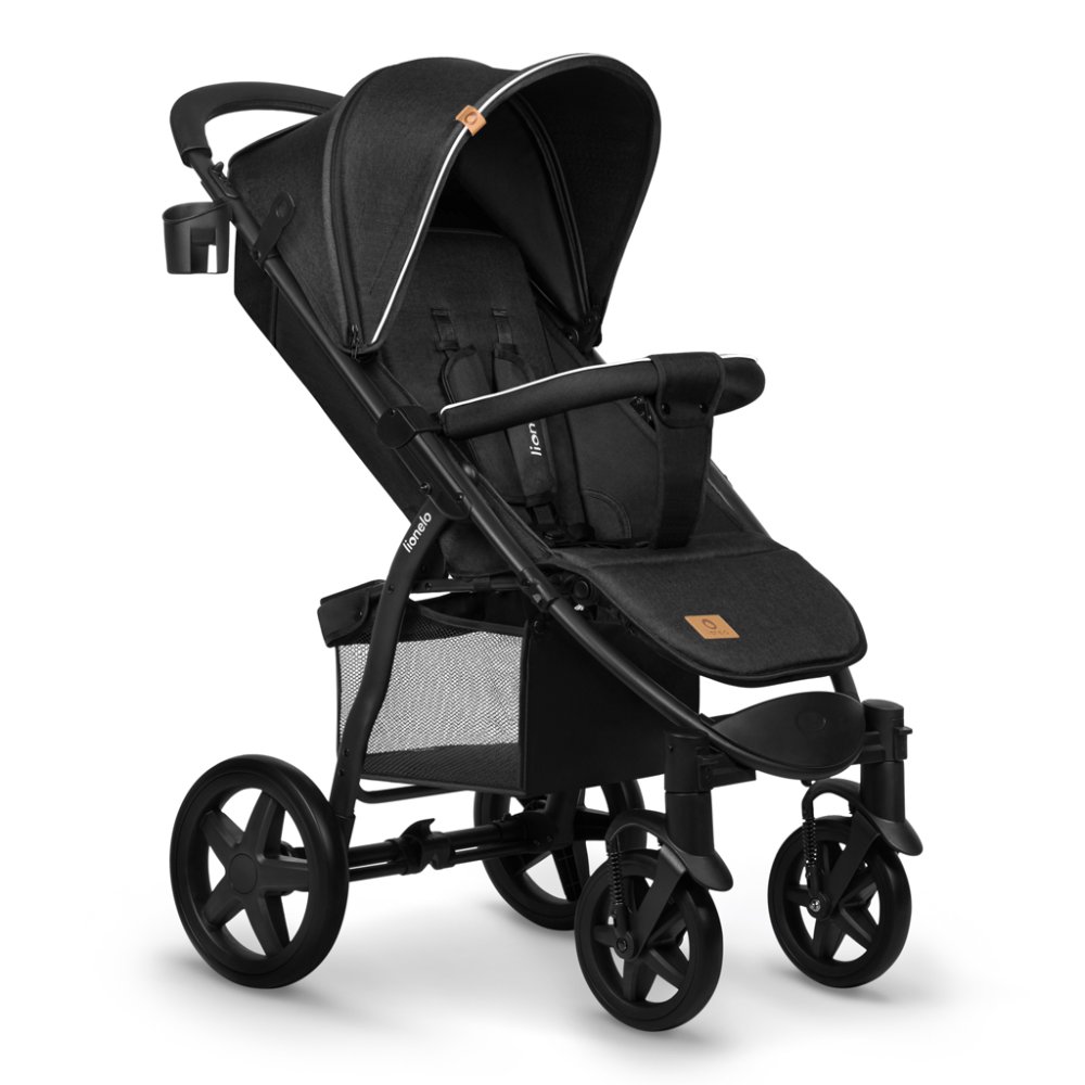 LIONELO Sportkinderwagen Annet Plus Black Carbon – Bild 3