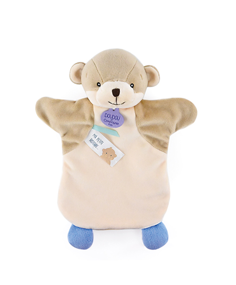 Doudou Marionnette en peluche bébé loutre 25 cm