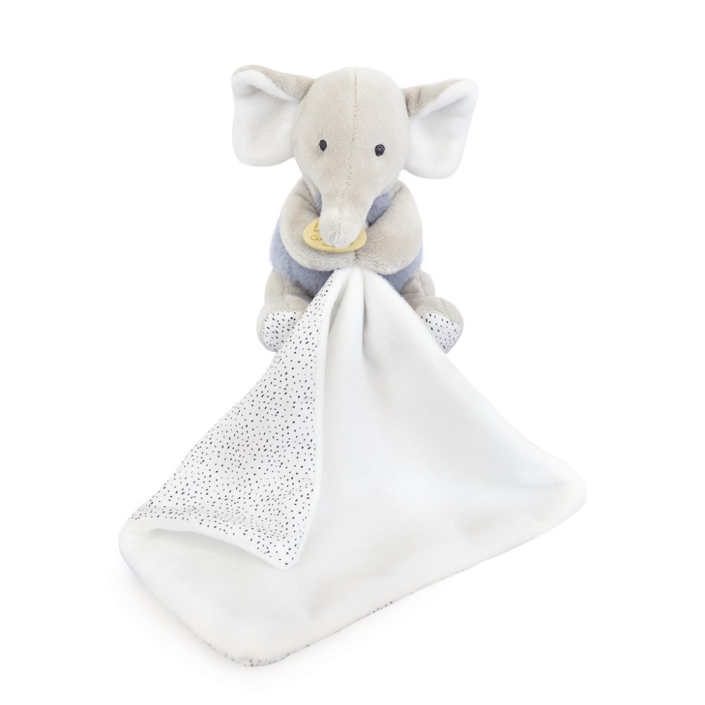 Doudou Elefante de peluche con manta 11 cm - Imagen 3