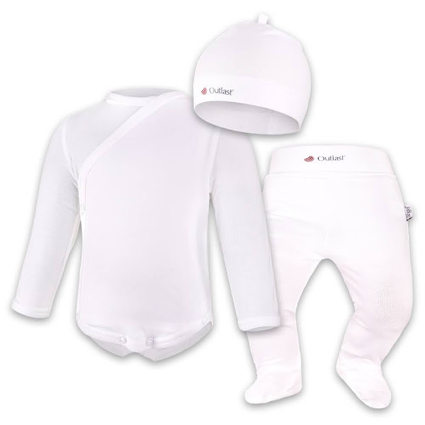 Ensemble nouveau-né fin Outlast® - blanc 56