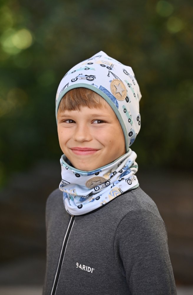 Tour de cou doublé Outlast® - sv.menthol voitures/tm.lichen UNI – Image 4