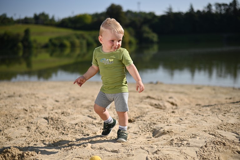 Dünne Shorts ANGEL Outlast® - Graumeliert 110 – Bild 2