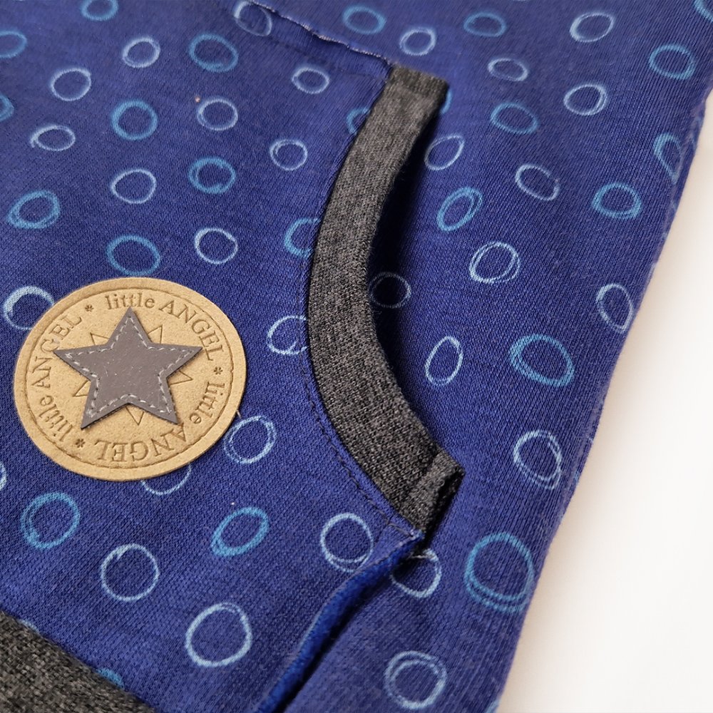 Felpa calda con tasca - blu 122 - immagine 4