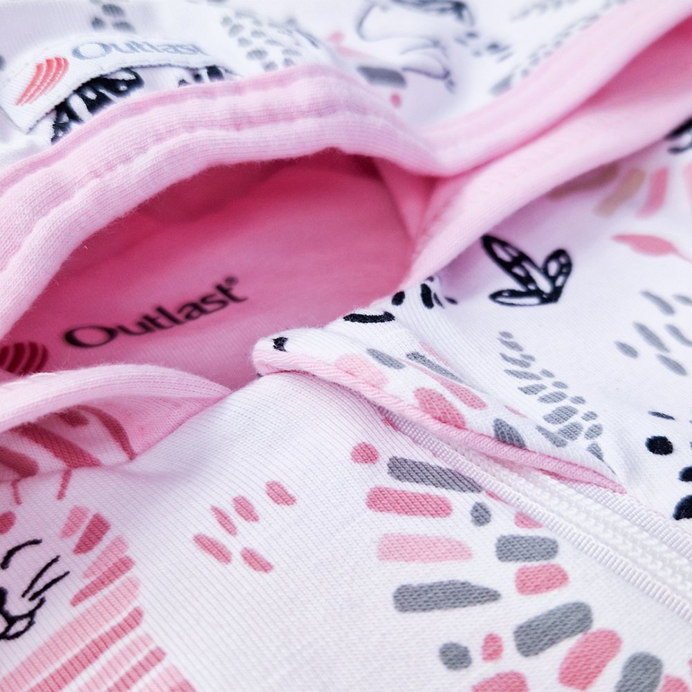 Tutina foderata DR Outlast® - leoni bianchi/baby rosa 56 - immagine 4