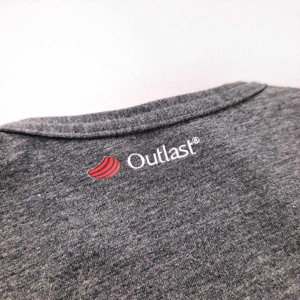 Camiseta fina KR Outlast® - gris oscuro jaspeado 86 - Imagen 3