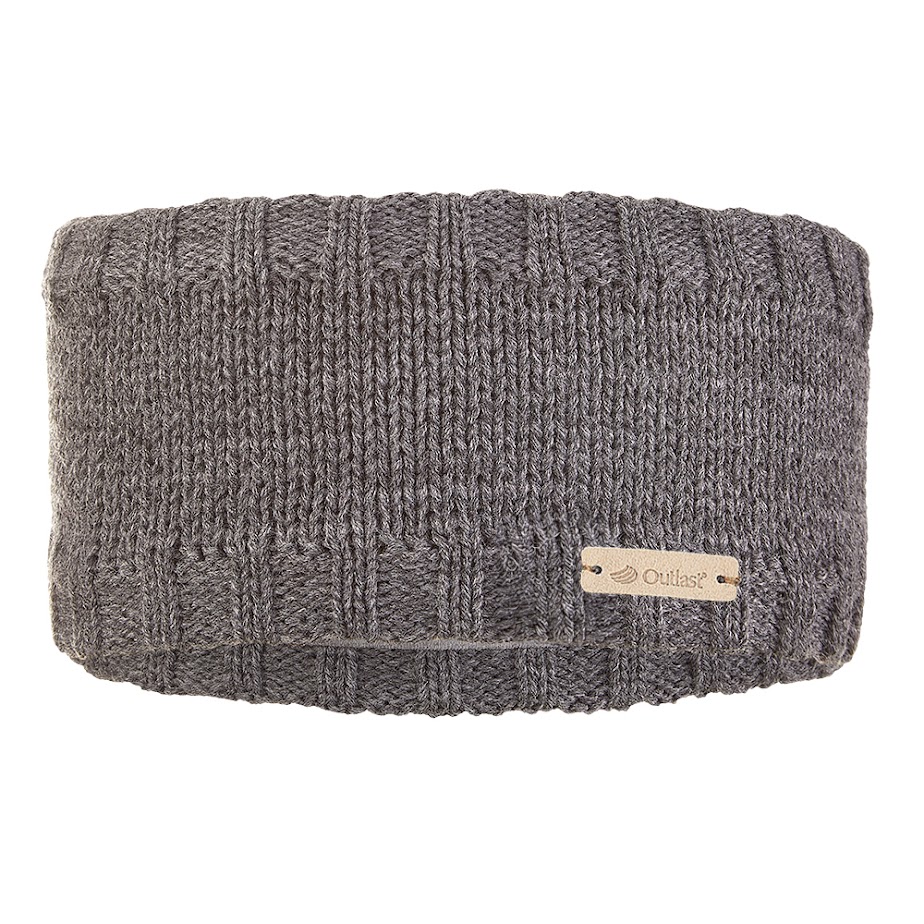 Diadema de punto liso Outlast ® - gris oscuro 5 | 49-53 cm