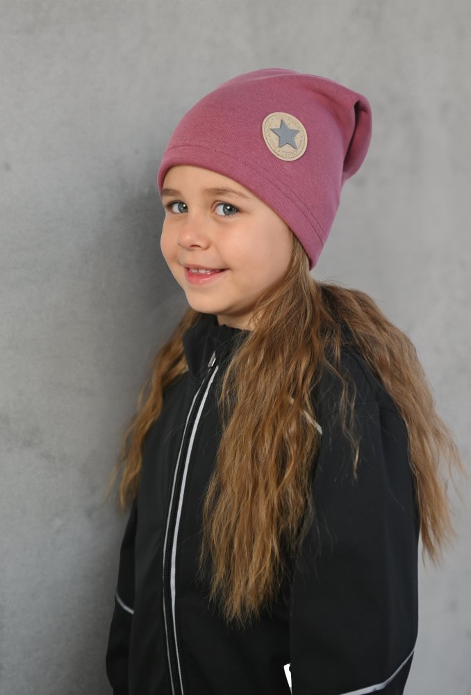 Gorro caído cálido - rosa oscuro antiguo 6 | 54-57 cm - Imagen 3