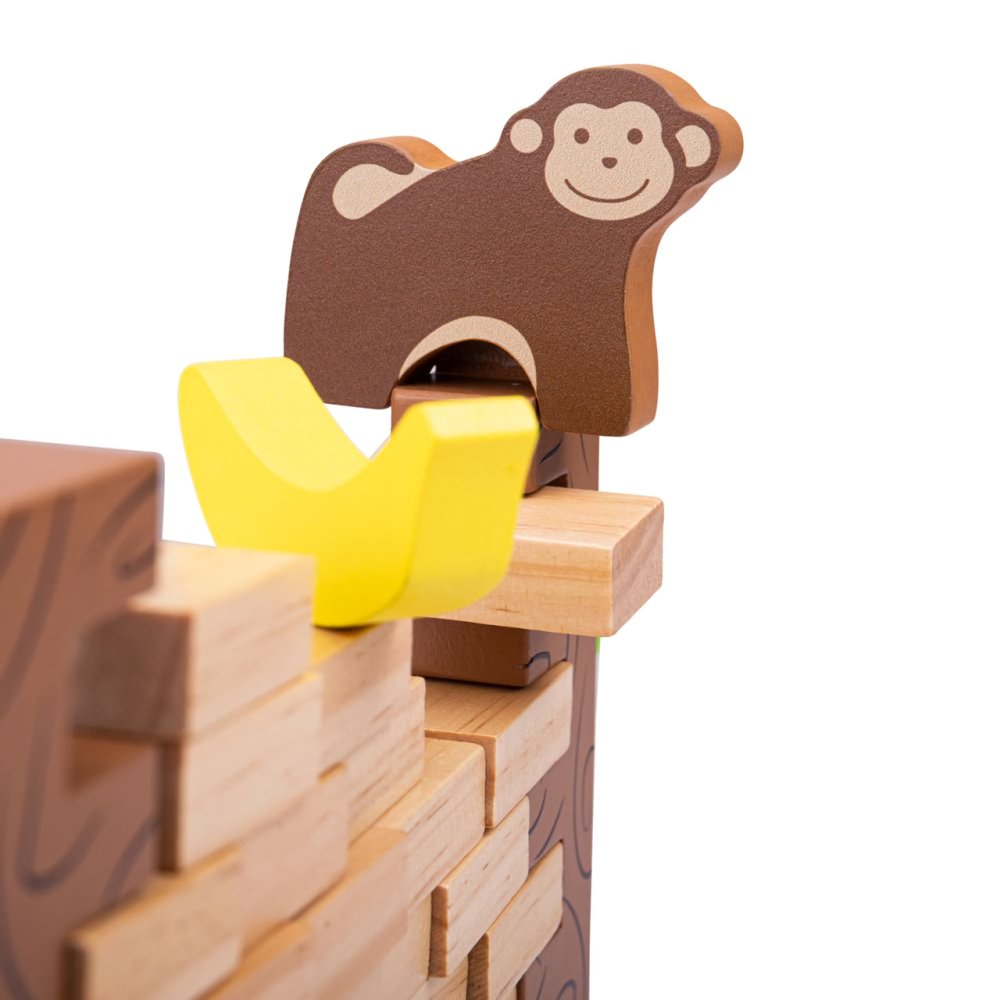 Bigjigs Toys Dřevěná motorická hra Padající džungle (obrázek 5)