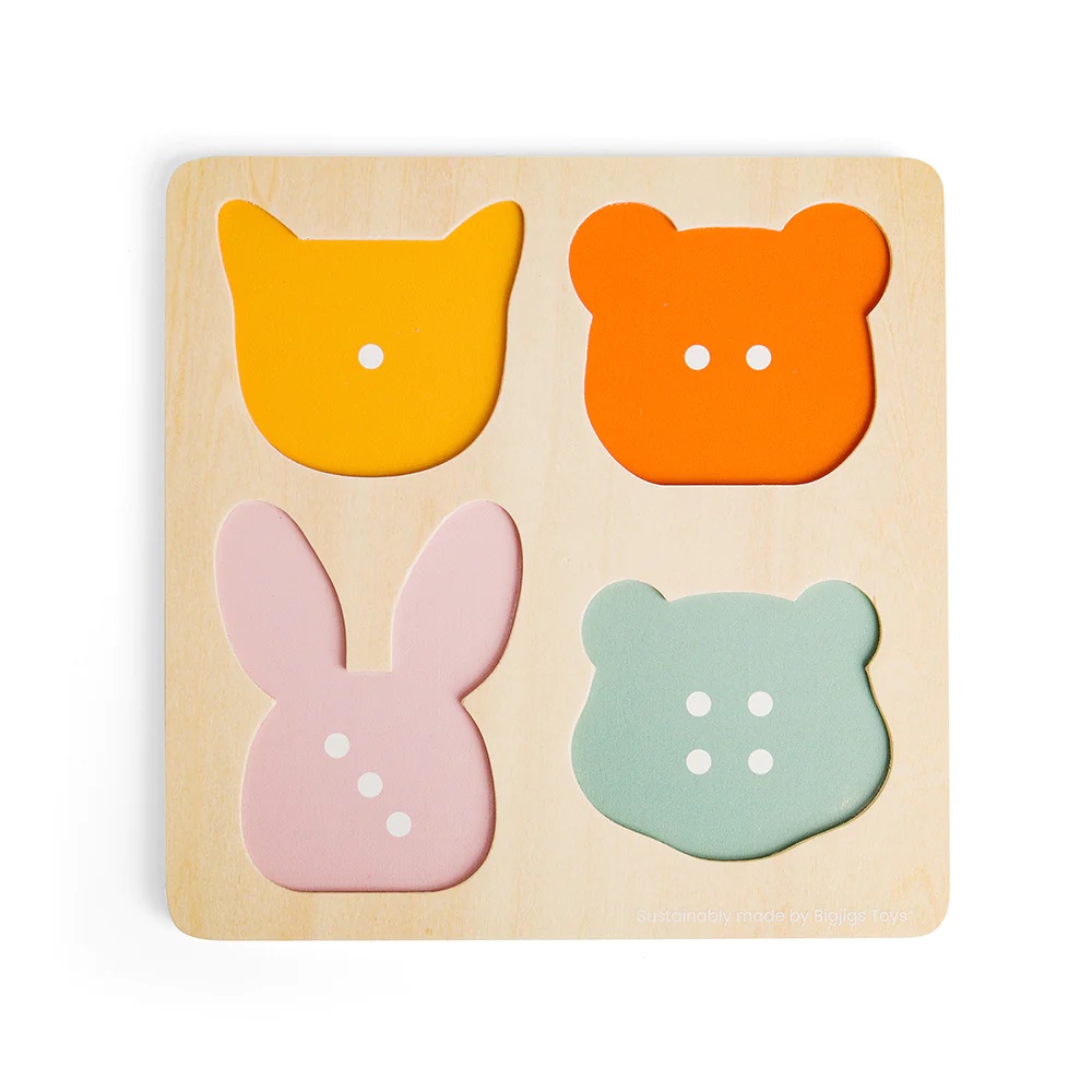 Bigjigs Toys Vkládací puzzle počítání Zvířátka (obrázek 7)