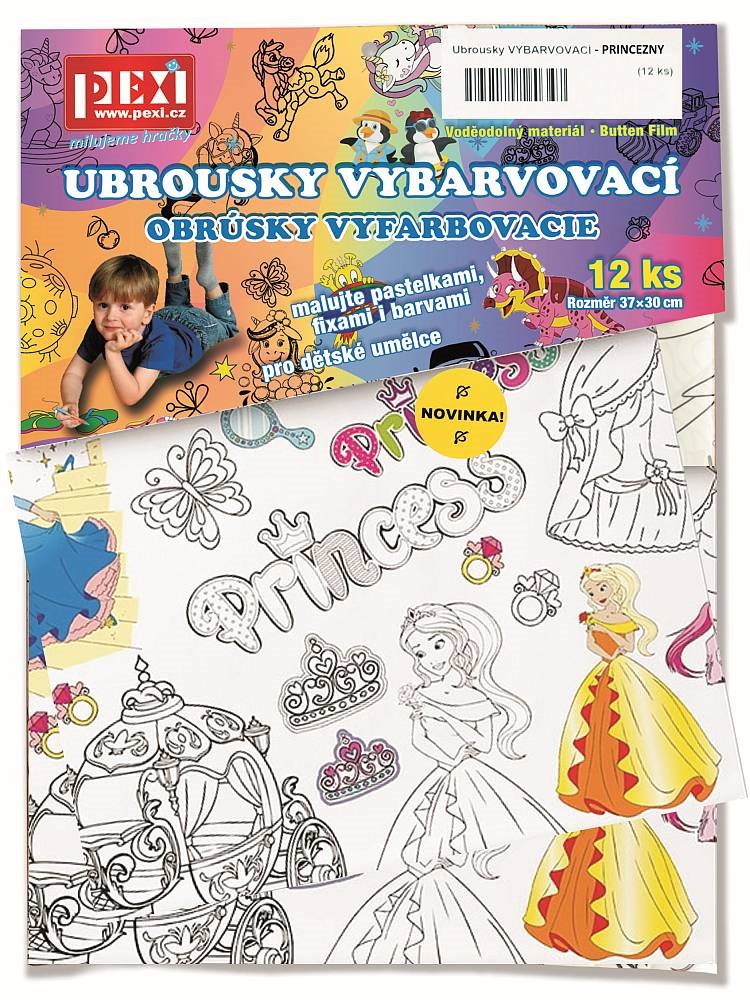 Pexi Vybarvovací ubrousky - Princezny