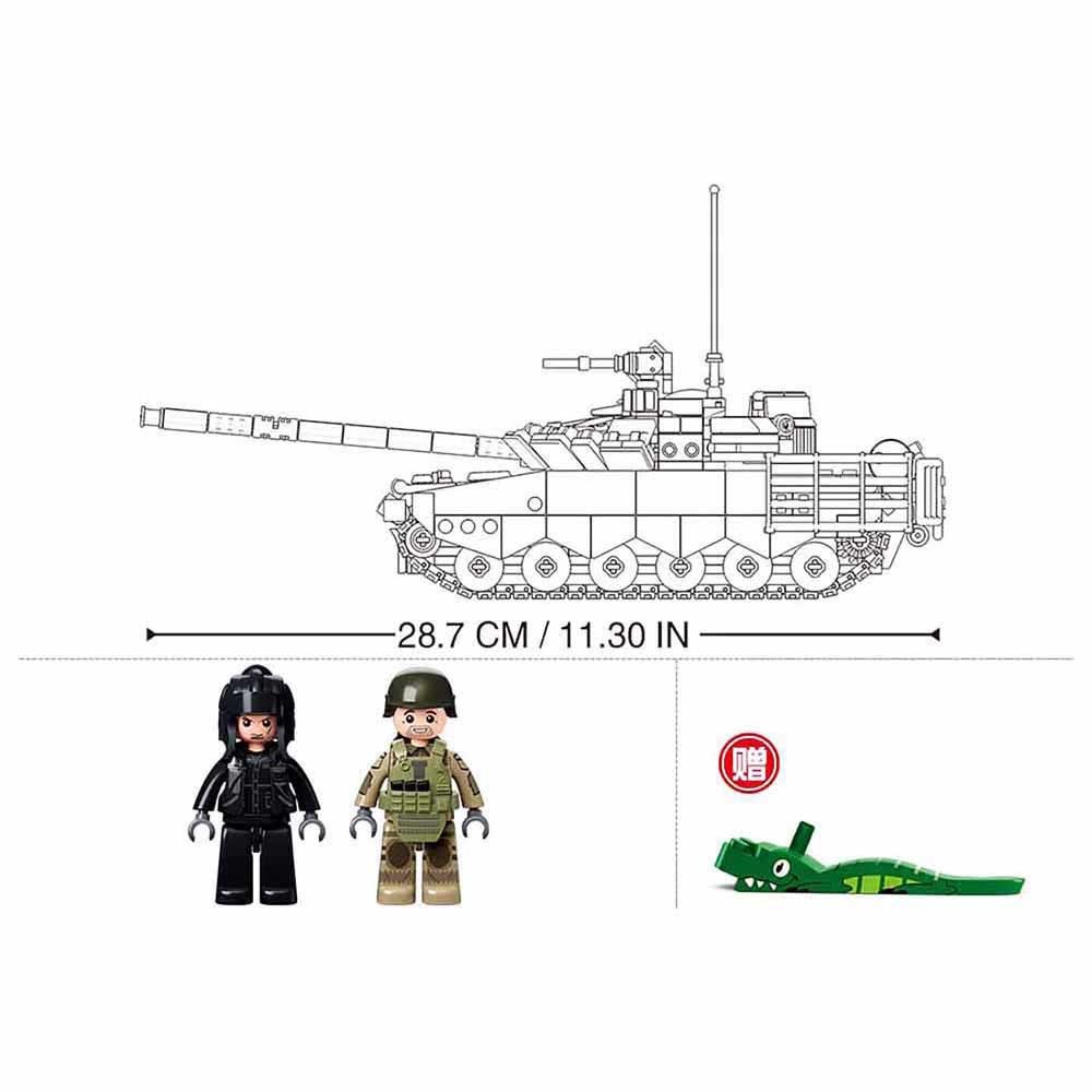 Sluban Model Bricks M38-B1178 Hlavní bitevní tank T-80 2 v 1 v měřítku 1:35 (obrázek 4)