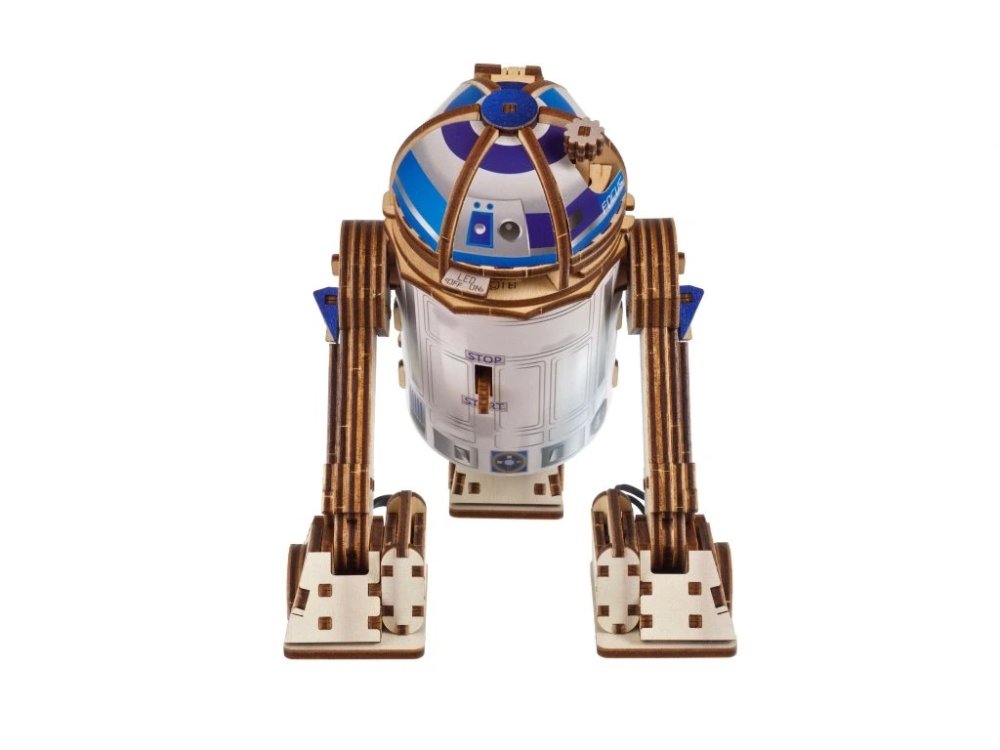 Ugears 3D dřevěná mechanická skládačka Star Wars R2-D2 (obrázek 3)