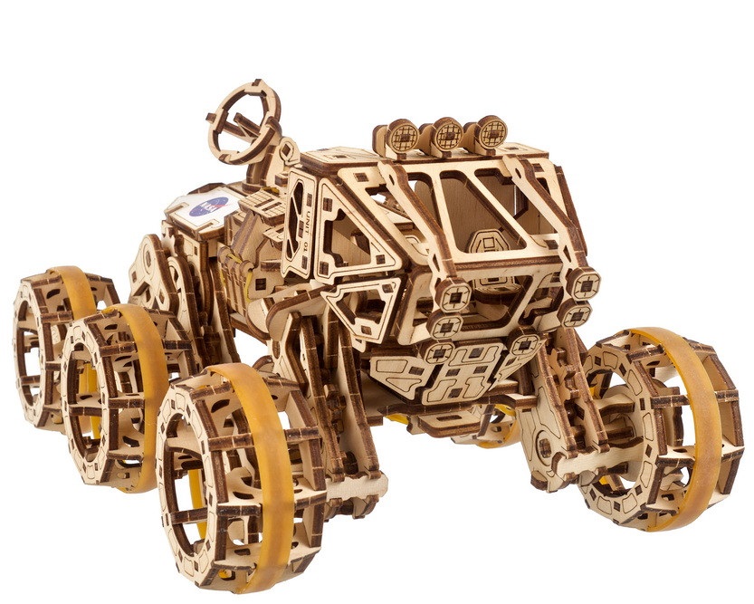 Ugears 3D dřevěné mechanické puzzle Mars Rover (obrázek 7)
